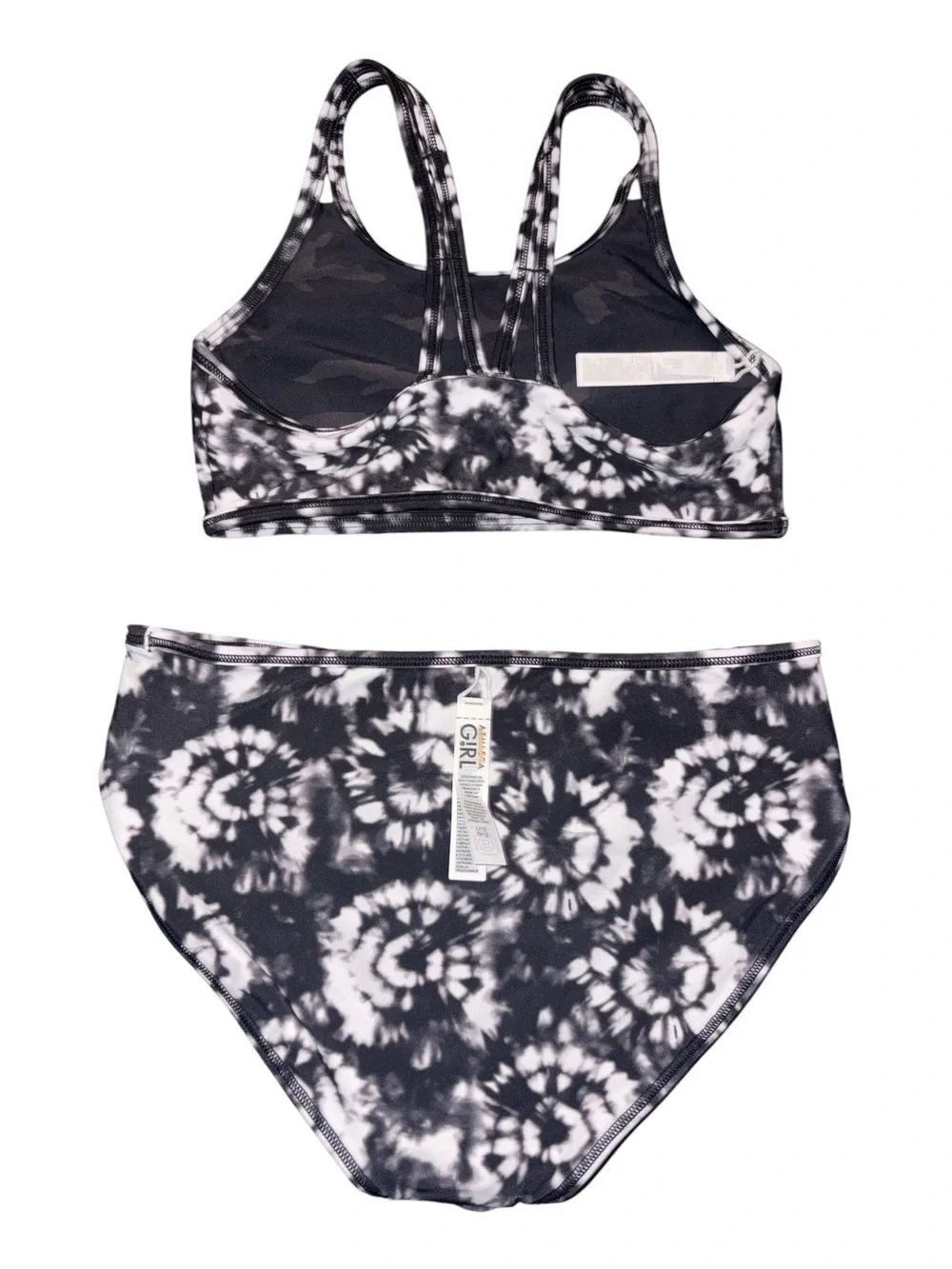 Athleta Girl Camo Tie Dye Reversible Bikini Set